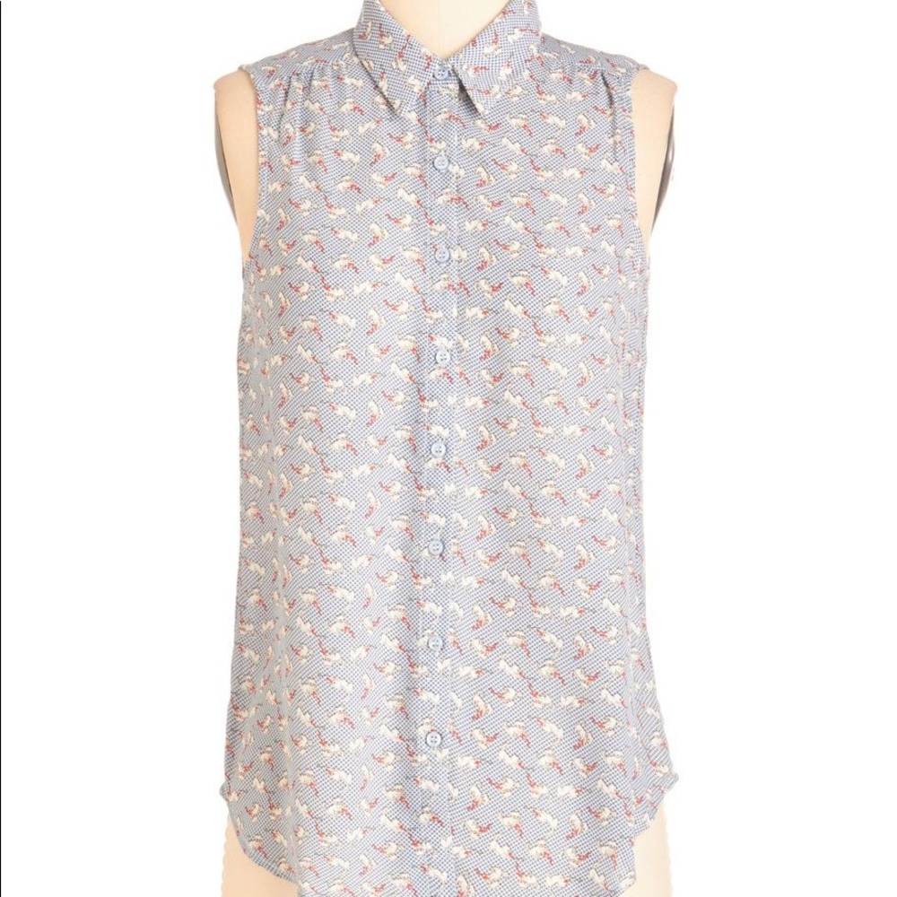 ModCloth Serenity Meow top in cats!